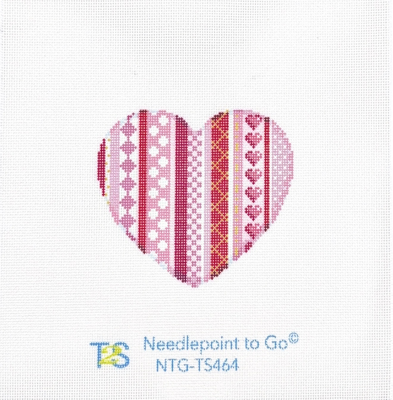 Vertical Patterns Large Heart