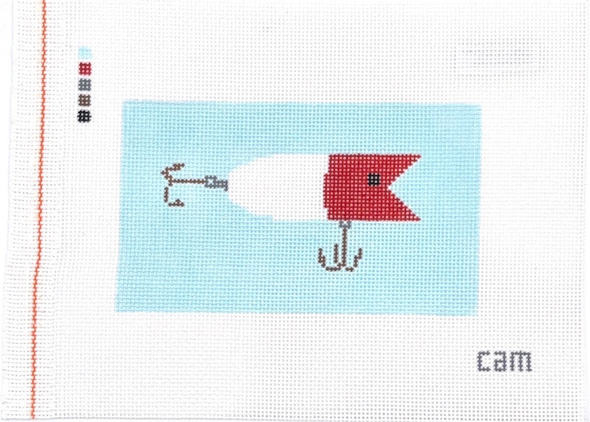 Fishing Lure Red/White