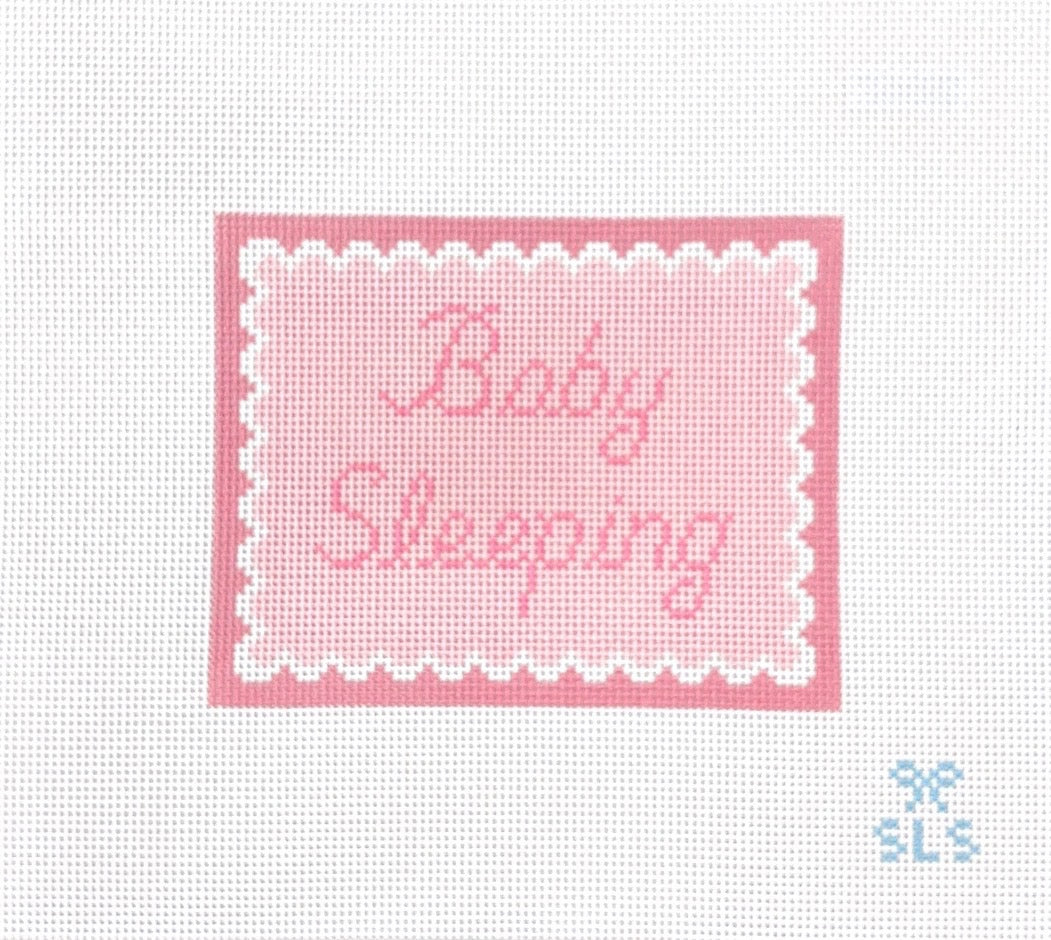 Baby Sleeping Pink Scallops