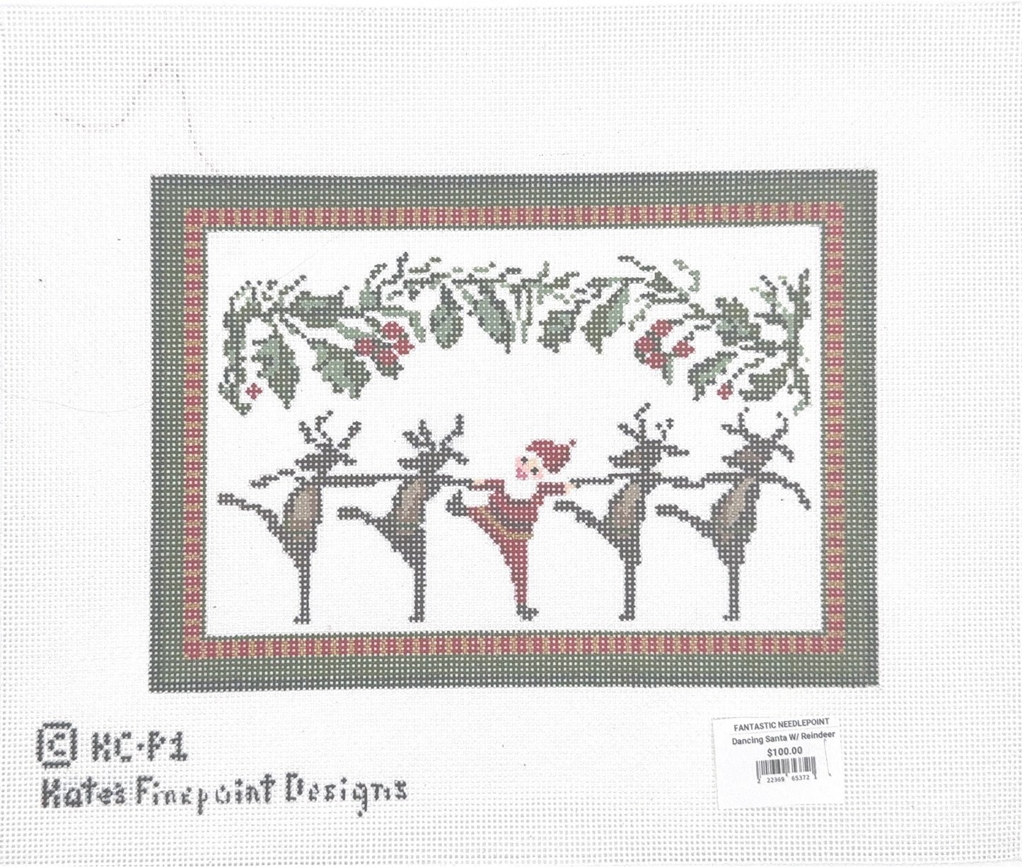 Dancing Santa with Reindeer