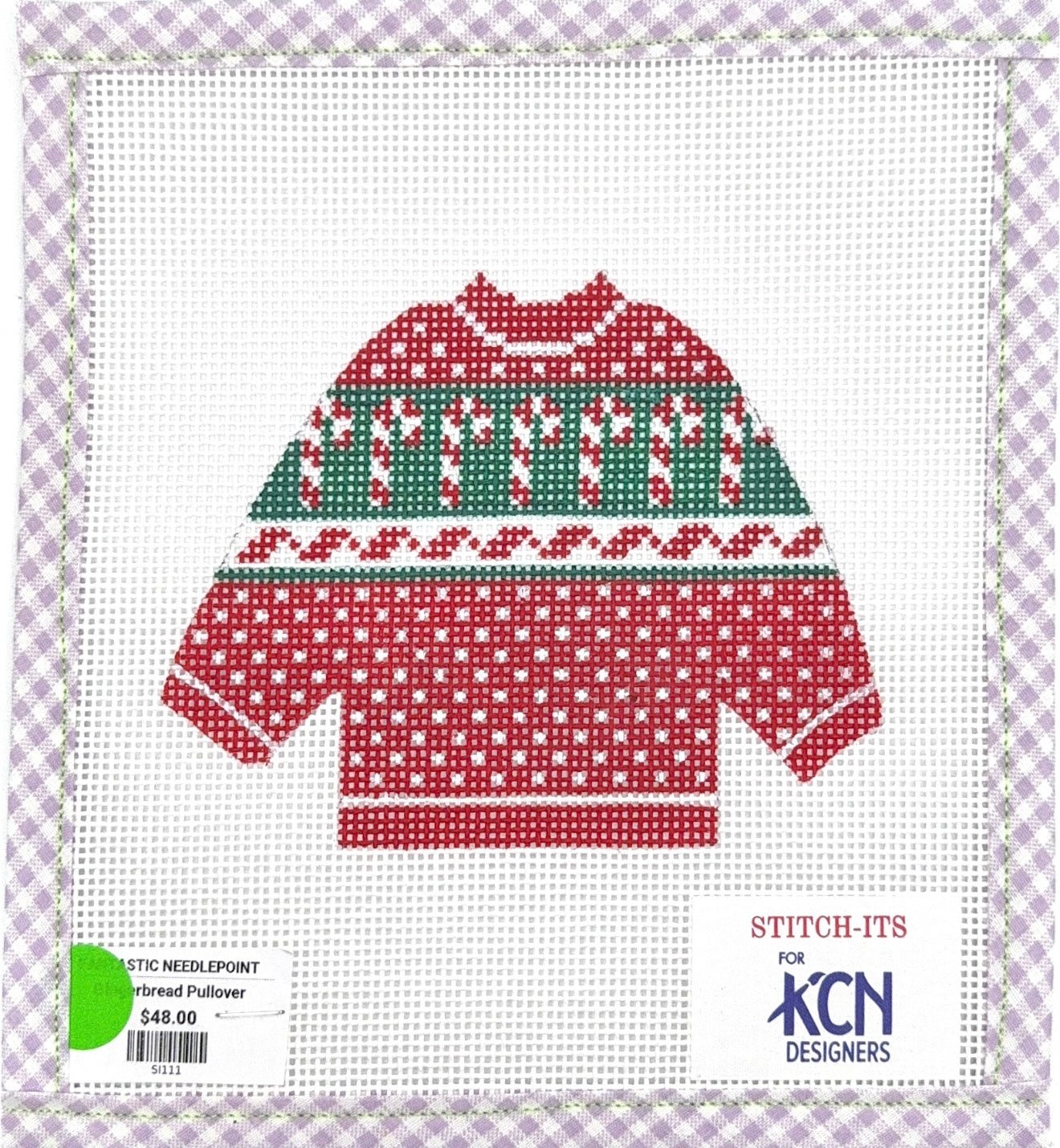 Stitch it Gingerbread Pullover Candycanes