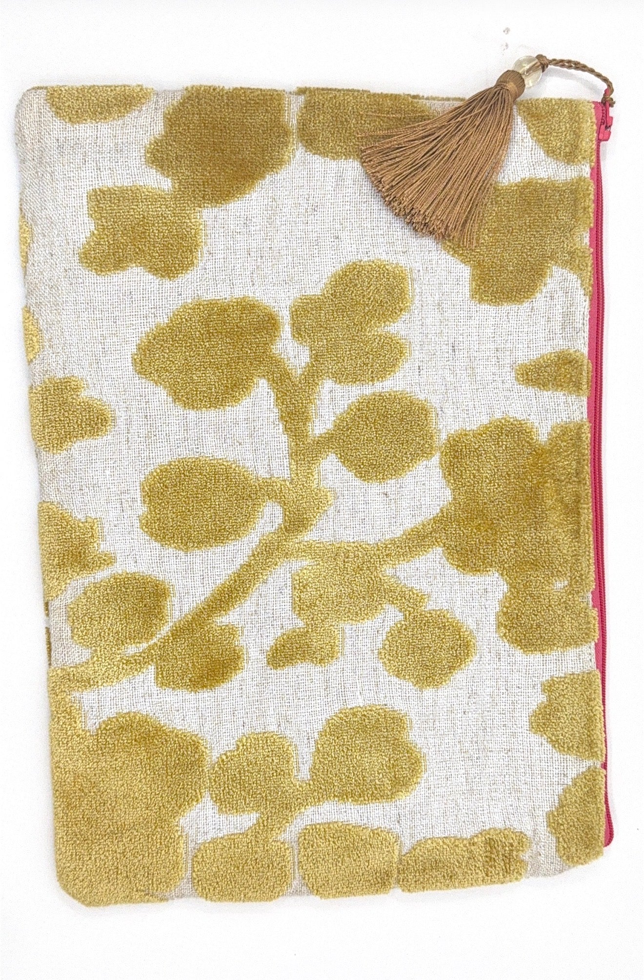 Anna Clutch- Gold & Cream