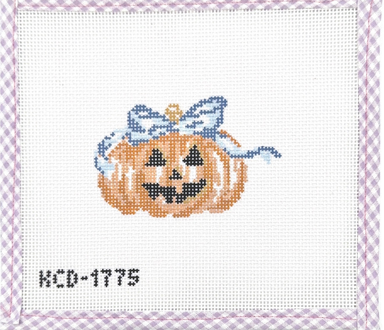 Blue Bow Pumpkin