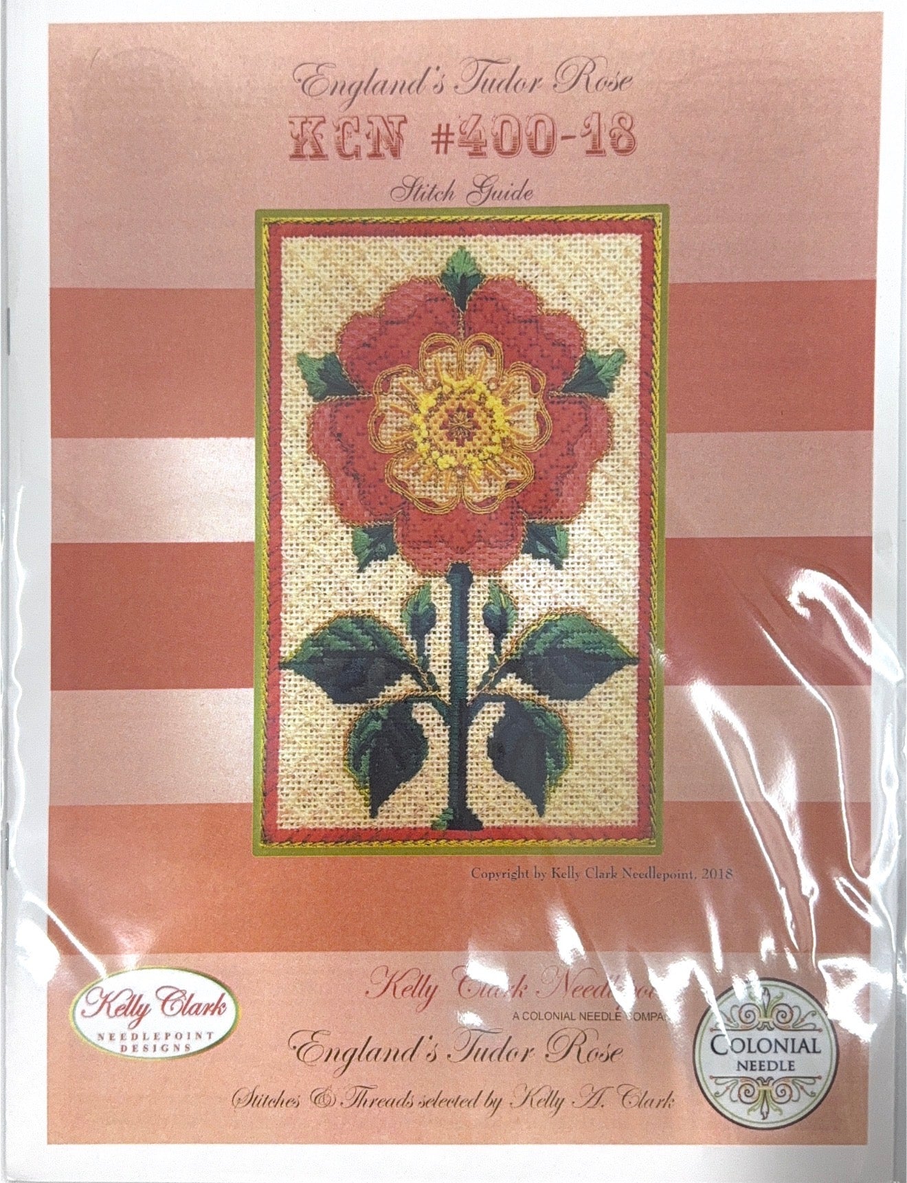 English Tudor Rose with Stitch Guide