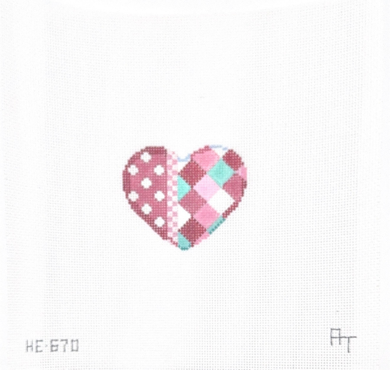 Coin Dot Harlequin Heart
