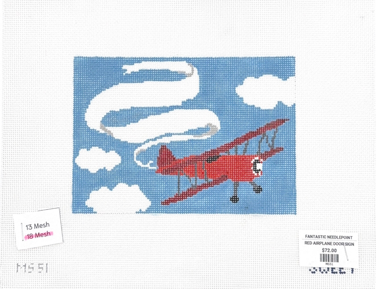 Red Airplane Door Sign