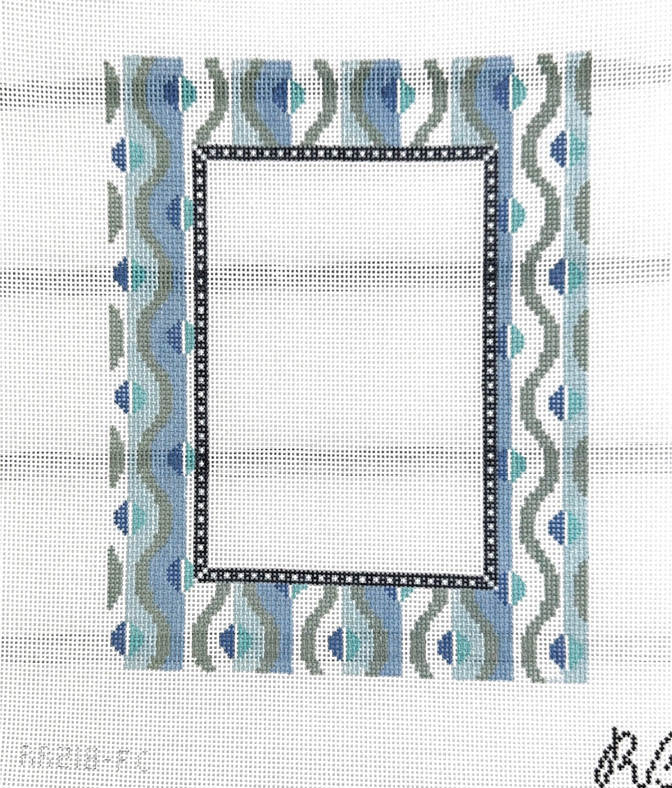 Squiggle Frame Blue
