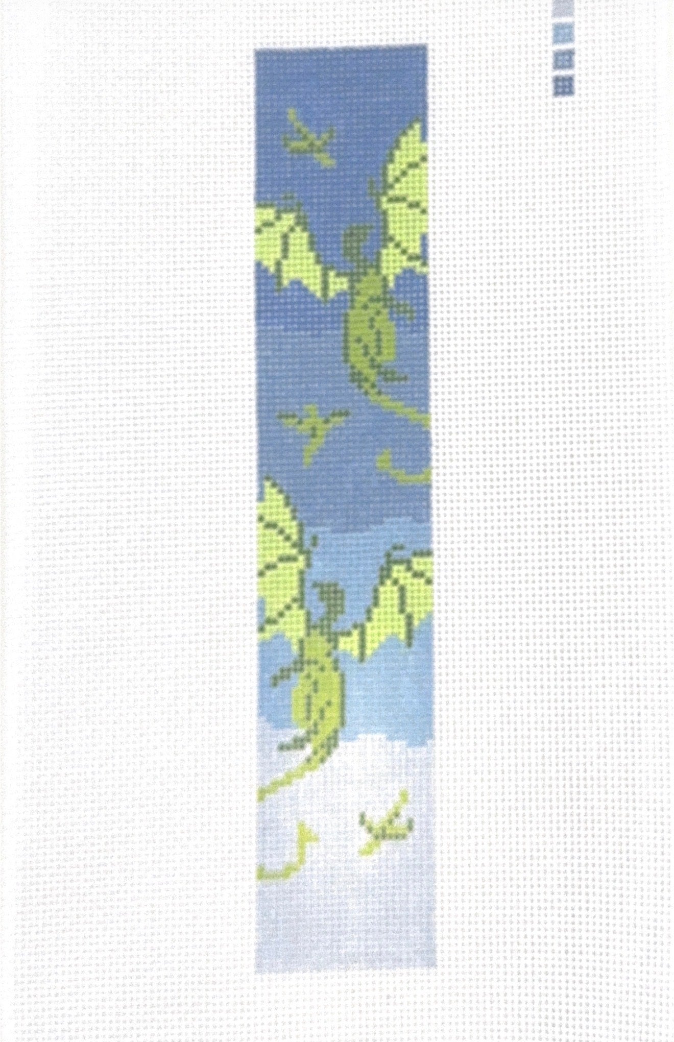 Dragon Bookmark Blue