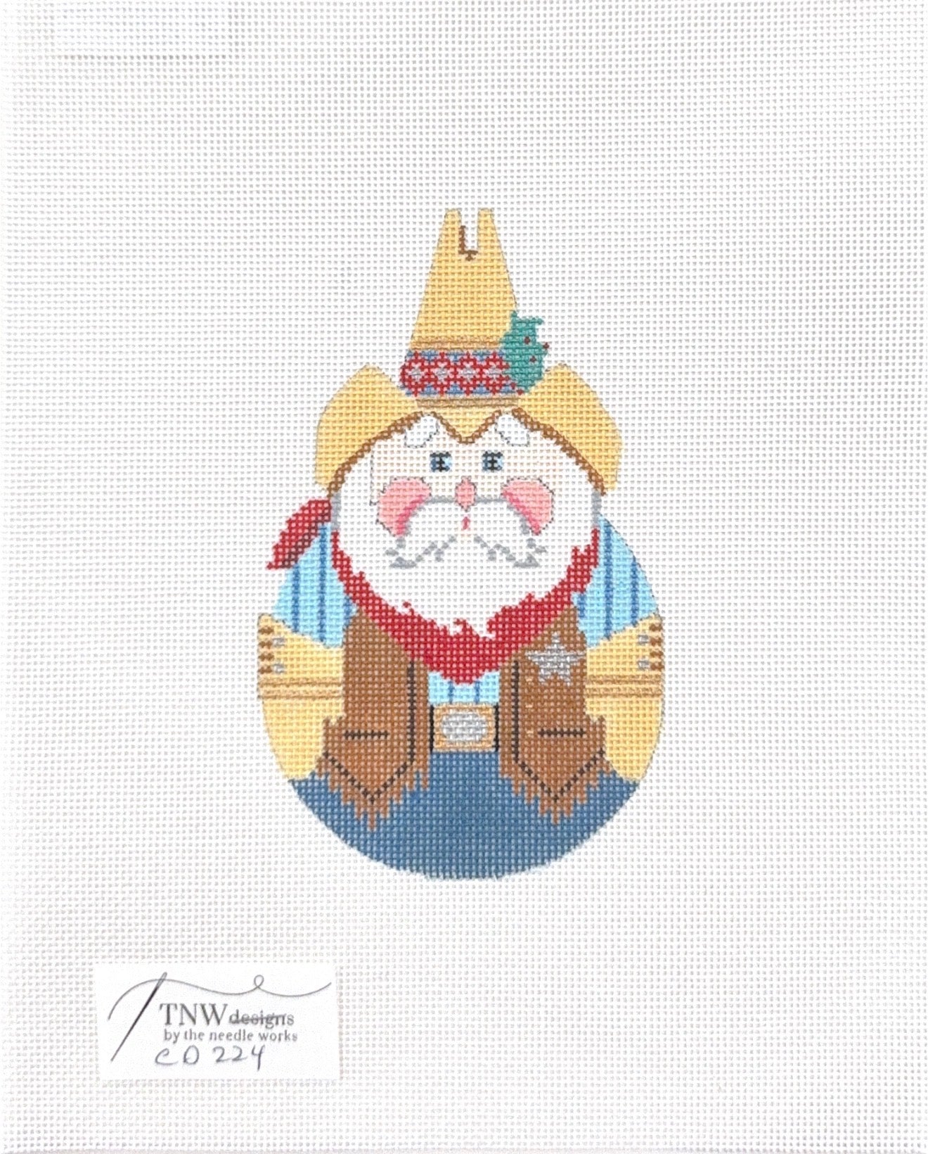 Western Bauble Santa