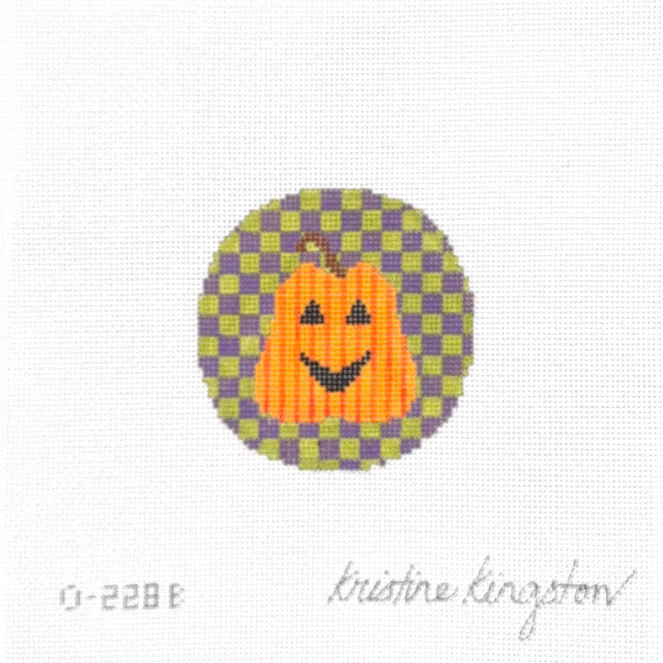 Pumpkin on Green Check