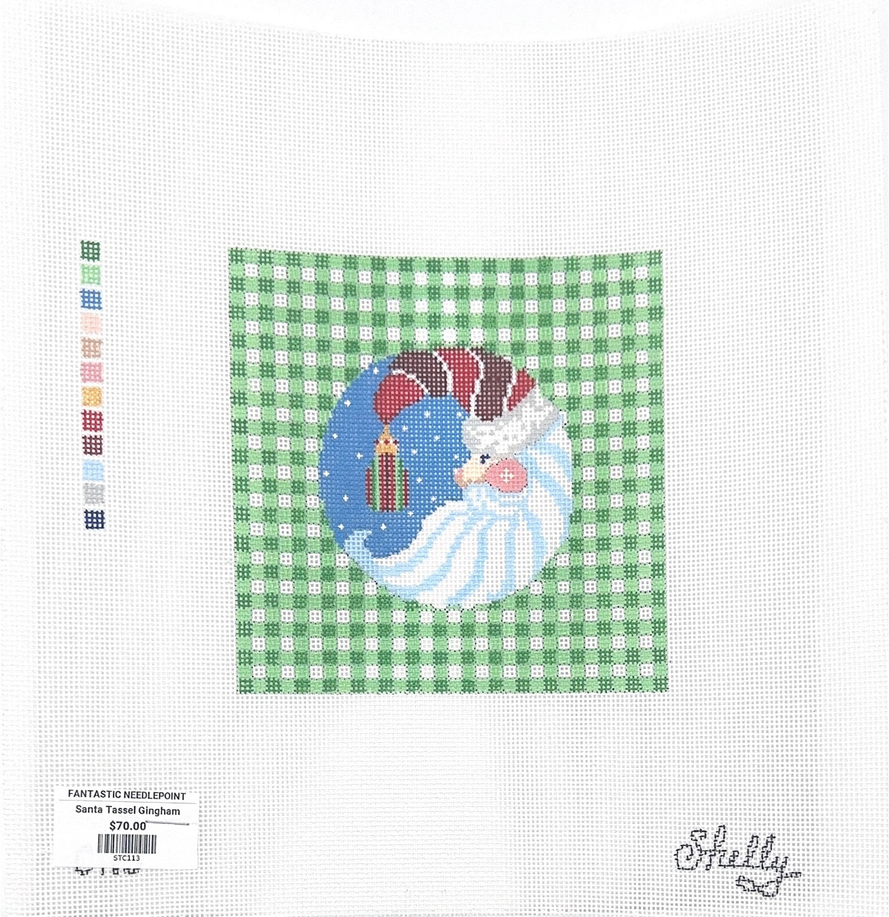 Santa Tassel Gingham