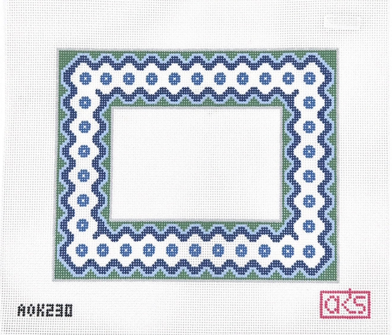 Blue & Green Ric Rac Frame