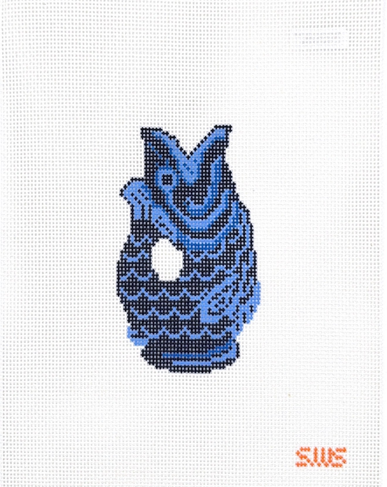 Navy Fish Pitcher