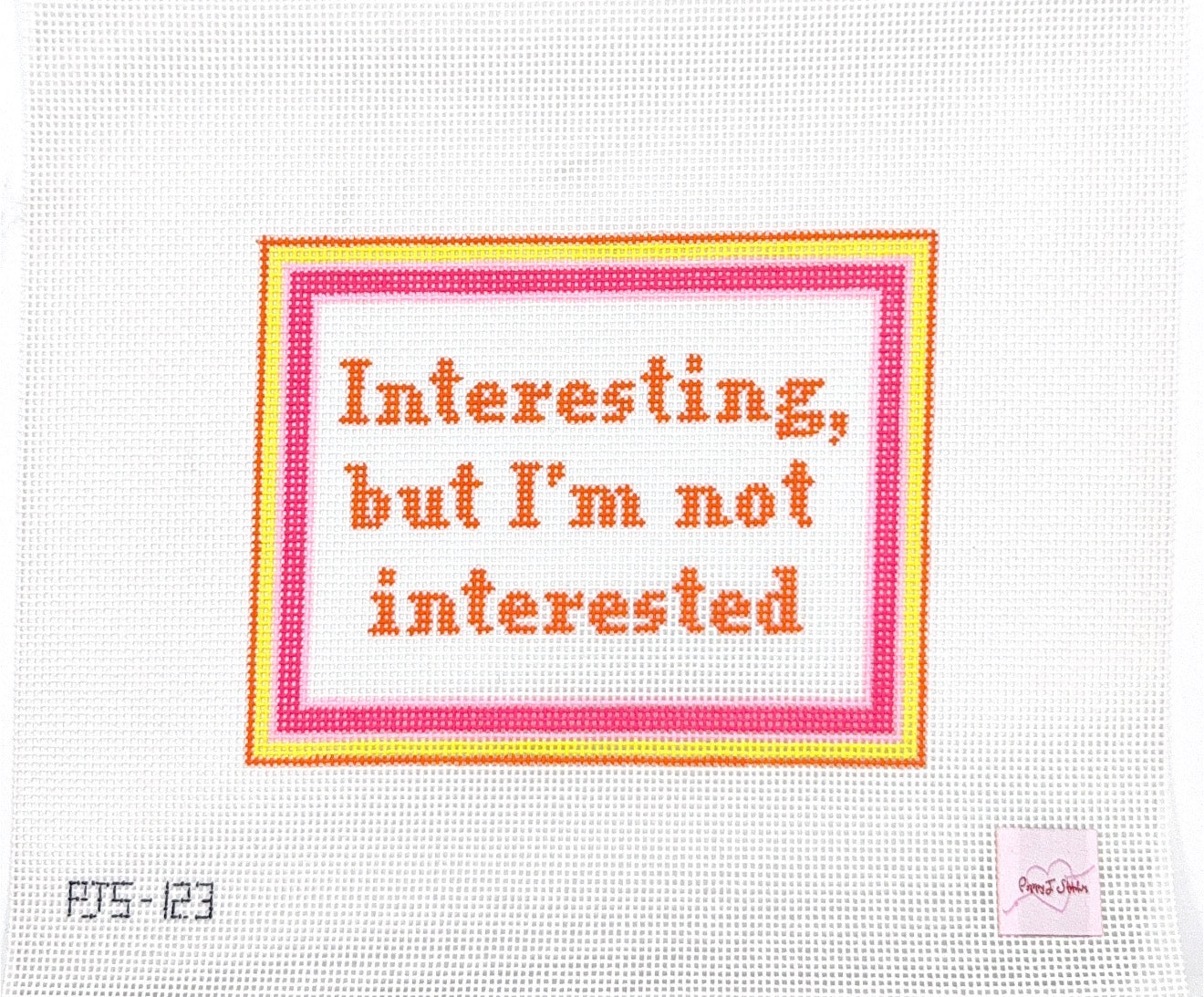 Interesting but I'm not interested