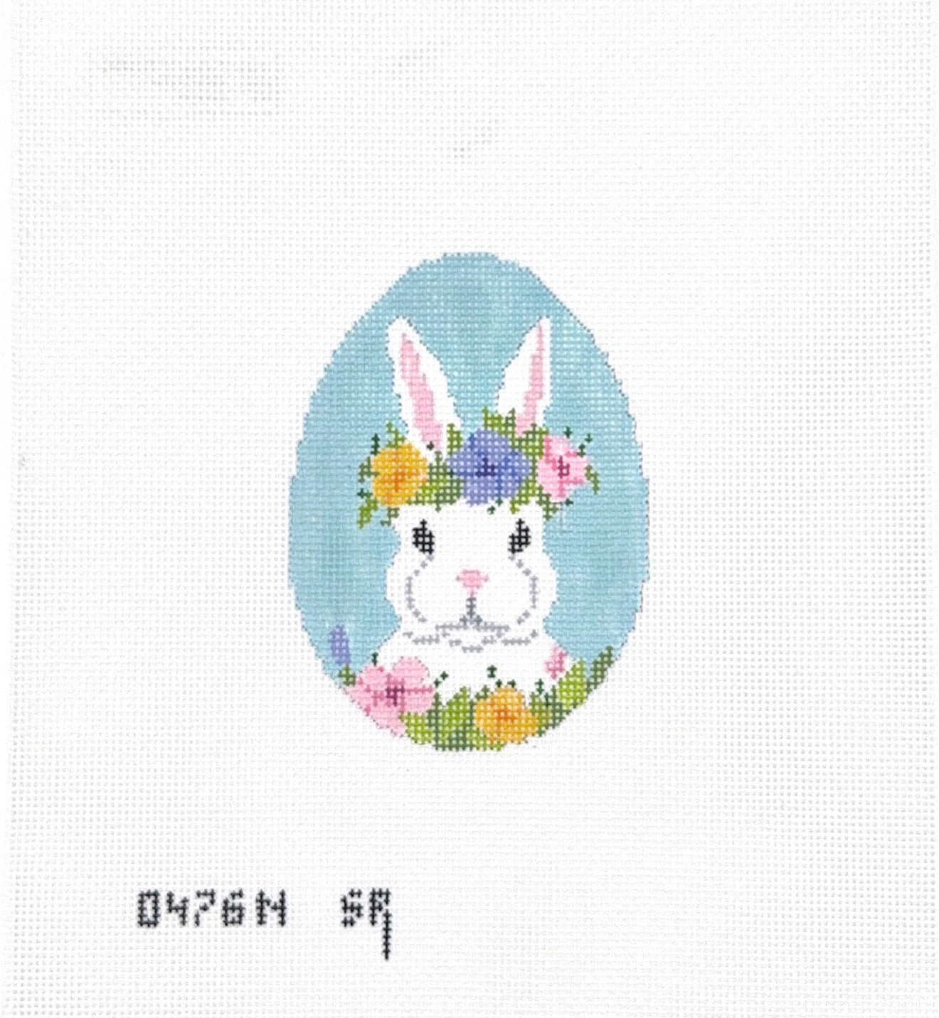 Flower Crown Bunny Egg Medium