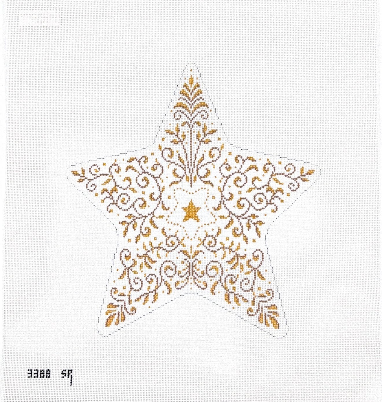 Gold Filagree Star Tree Topper