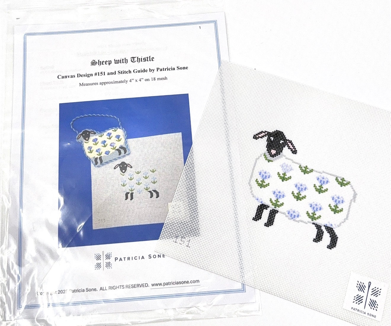 Thistle Sheep with Stitch Guide