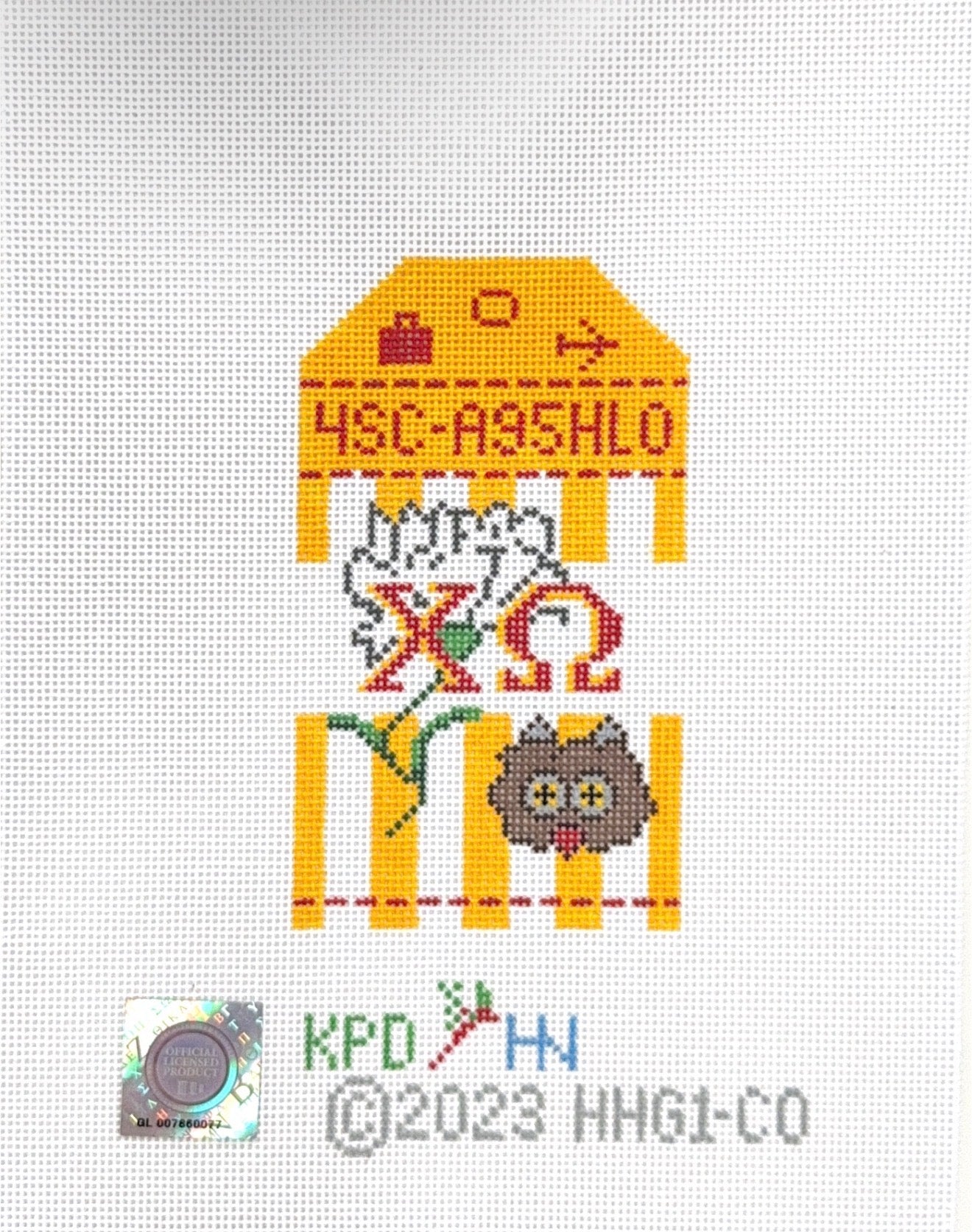 Chi Omega Travel Tag
