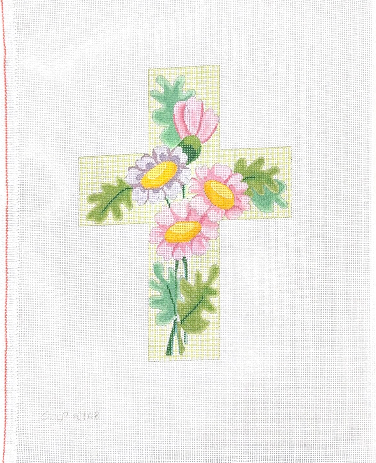 Pink/Purple Floral on Green Tattersall