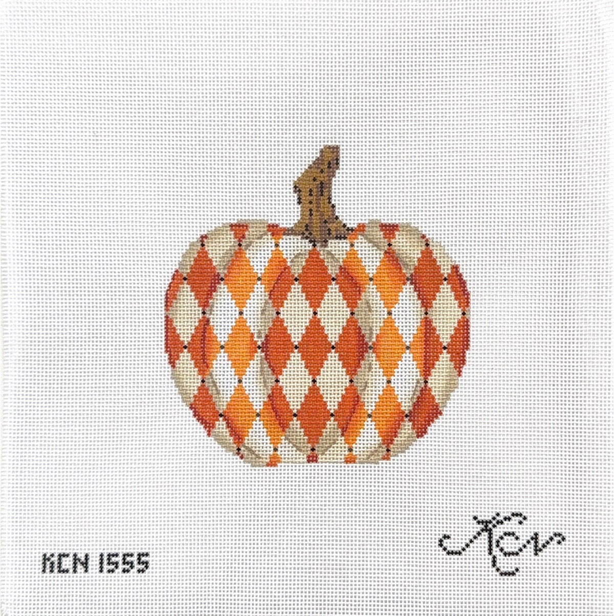Halloween Harlequin Pumpkin