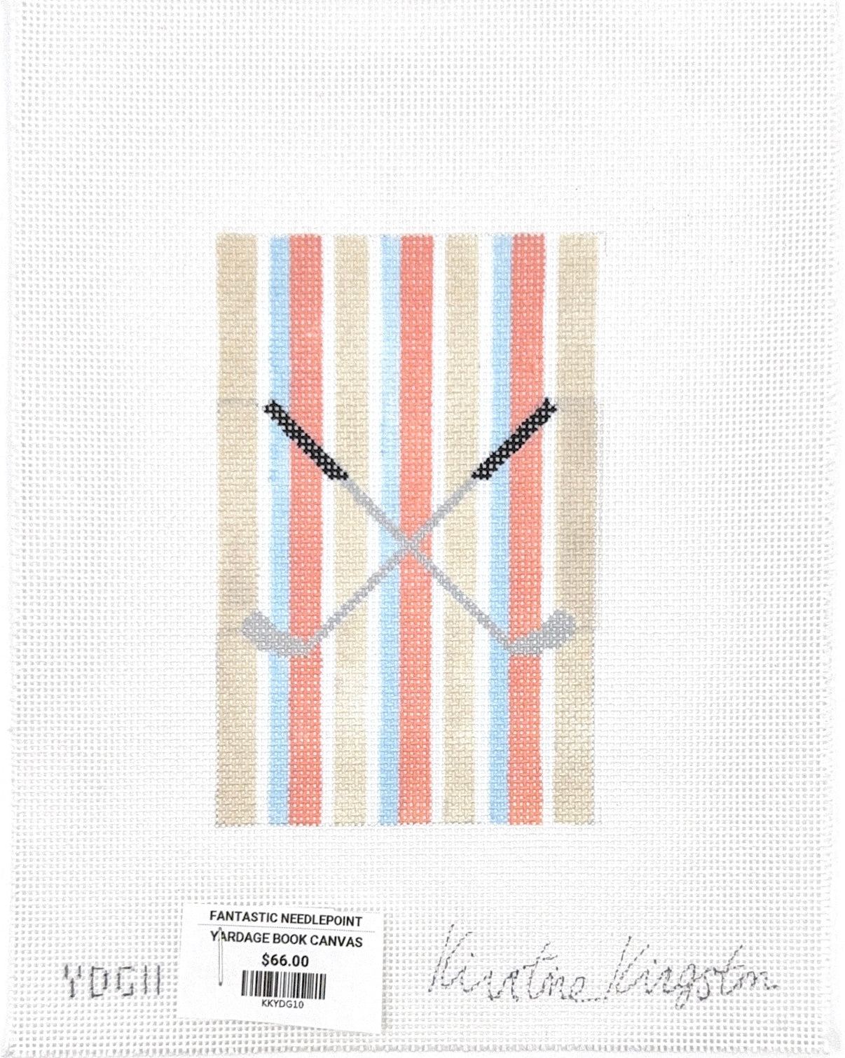 Yardage Book - Coral Stripe