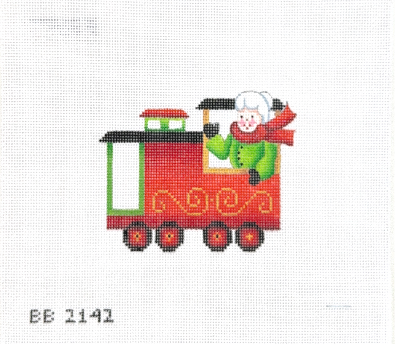 Train Series Caboose with Mrs. Clause