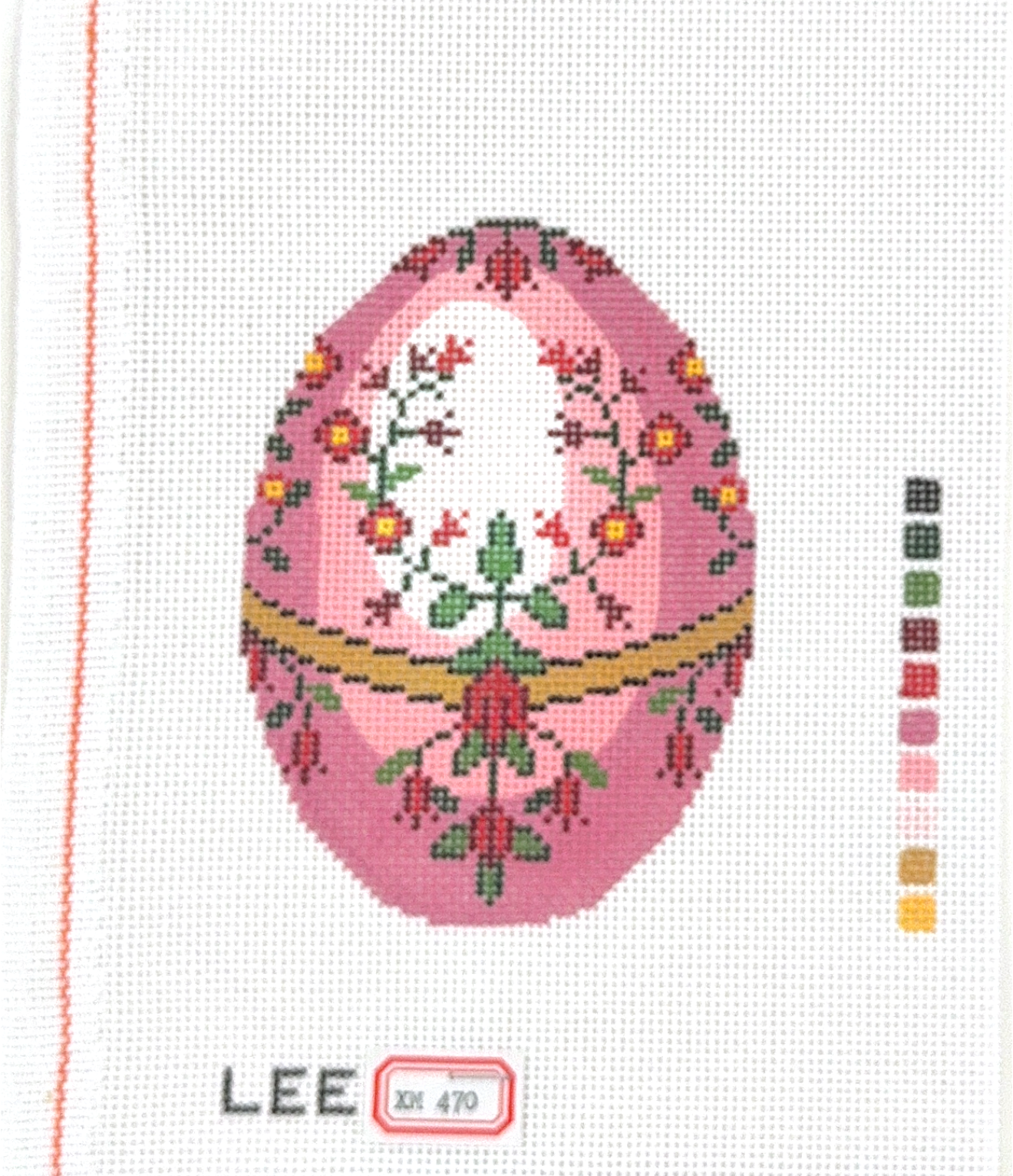 Pink Floral Faberge Egg