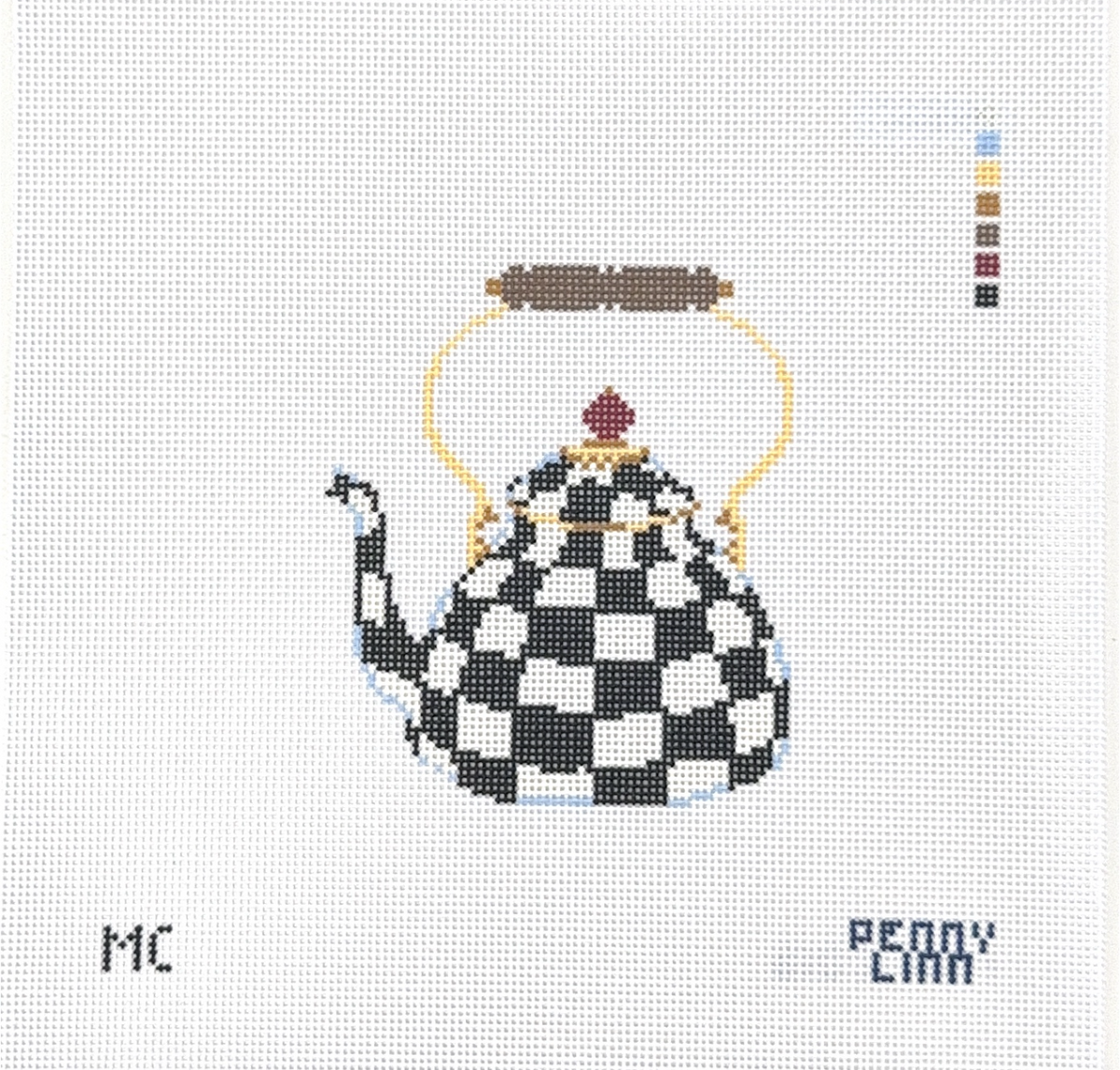 Mackenzie Childs Courtly Check Tea Kettle