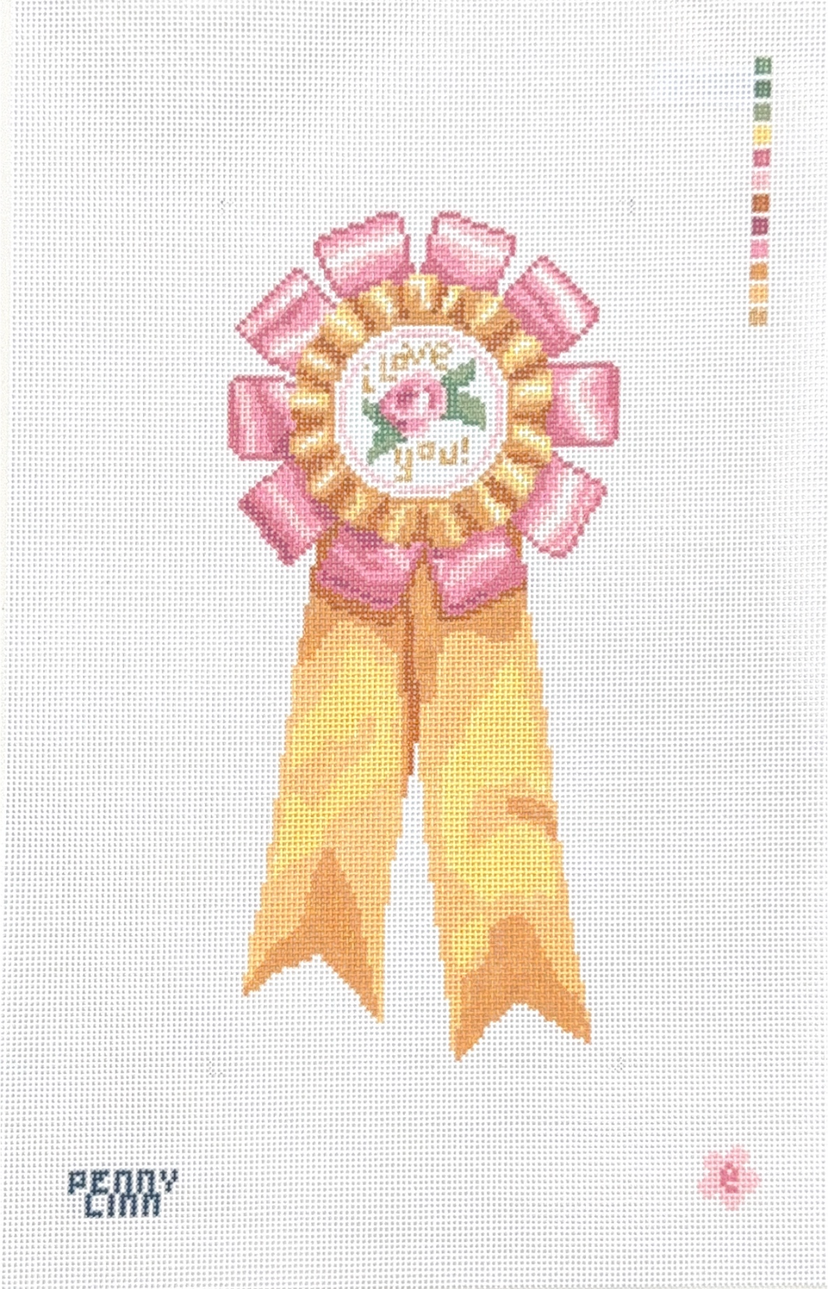 I Love You Ribbon Pin