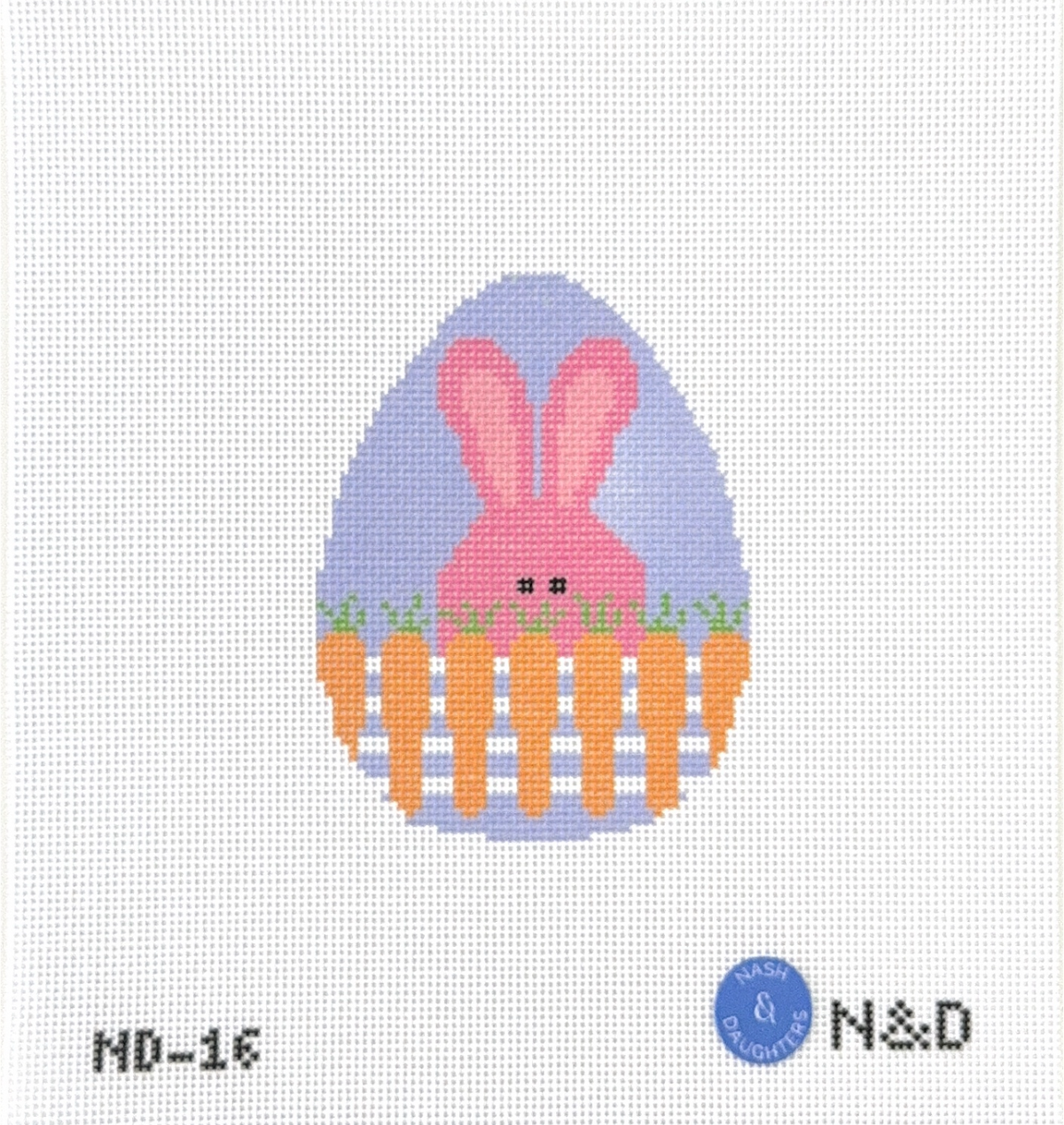 Bunny with Carrot Fence Egg