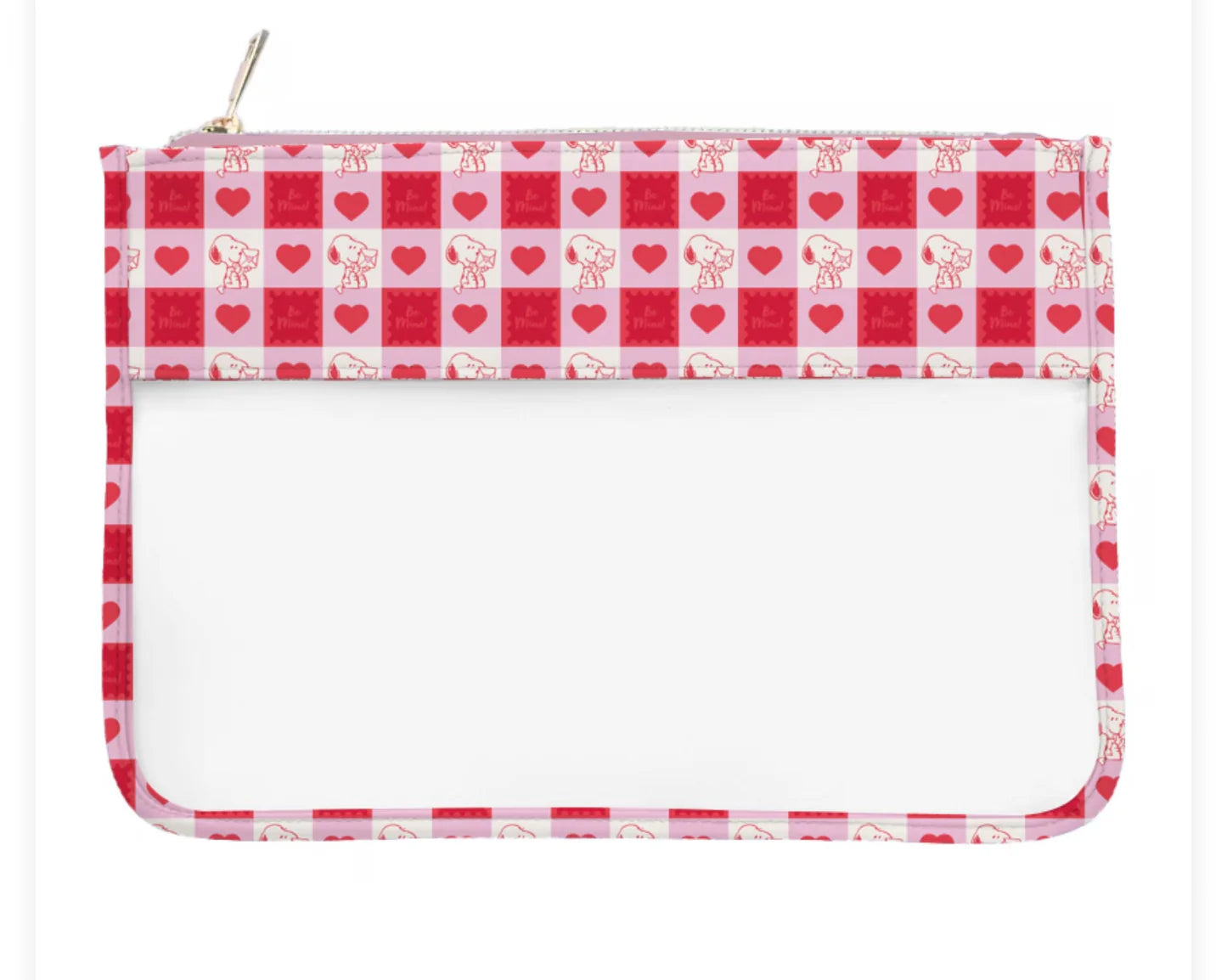 Valentines Gingham PVC Project Bag