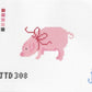 Pig with Bow
