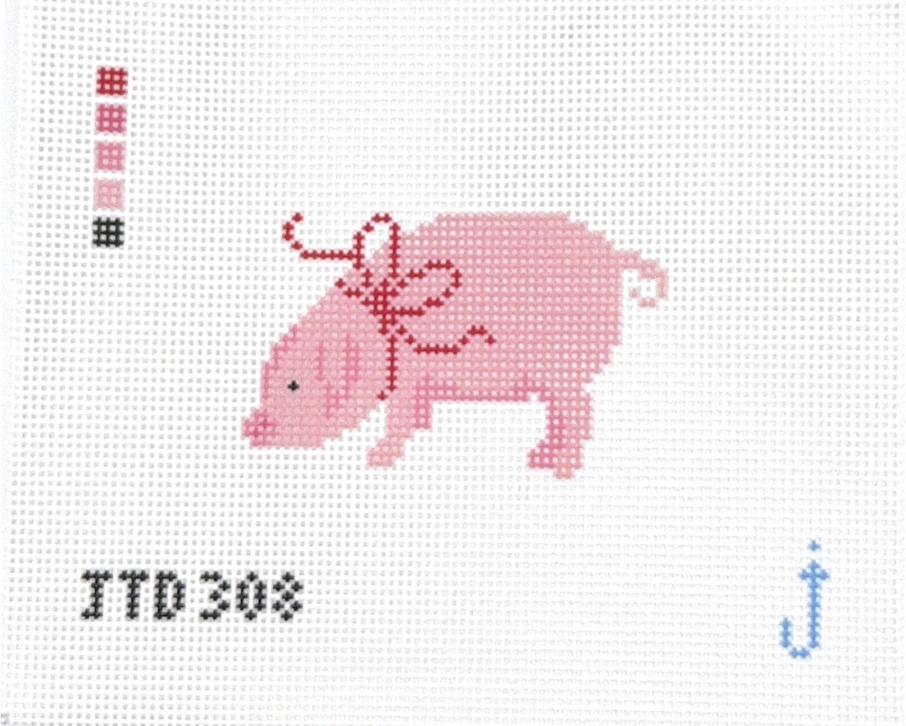 Pig with Bow