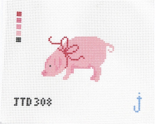 Pig with Bow