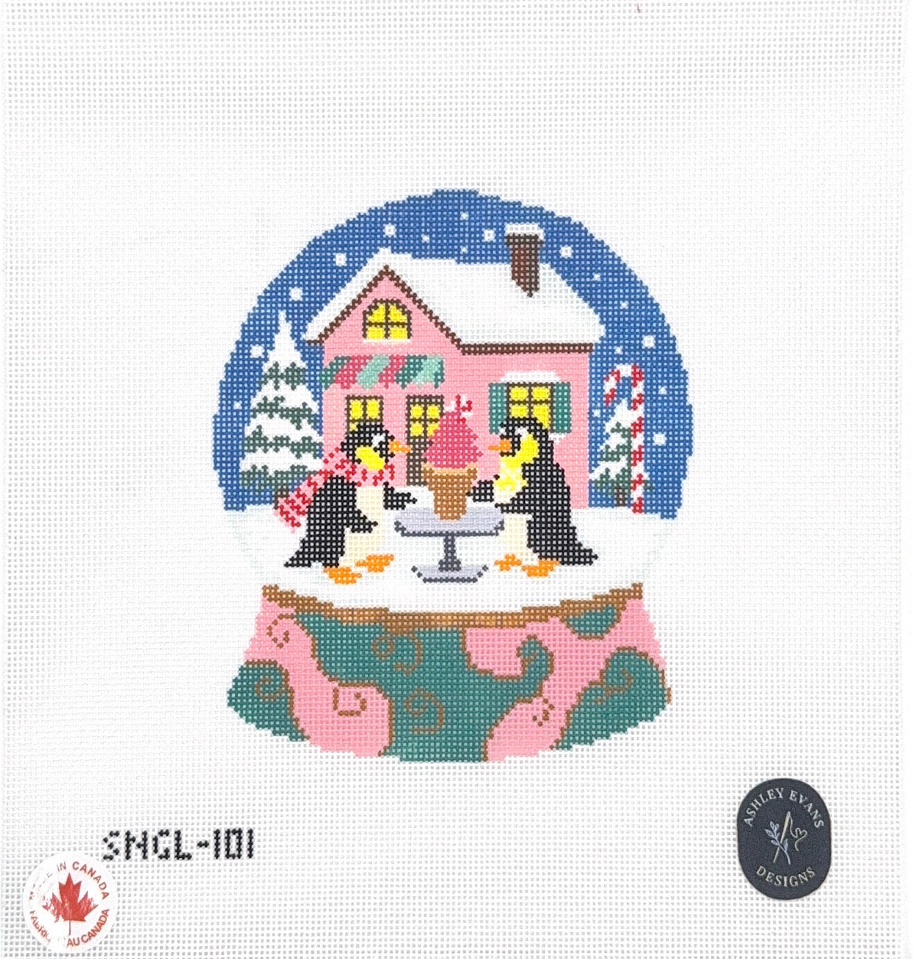 Cocoa for Two- Penguin Snow Globe
