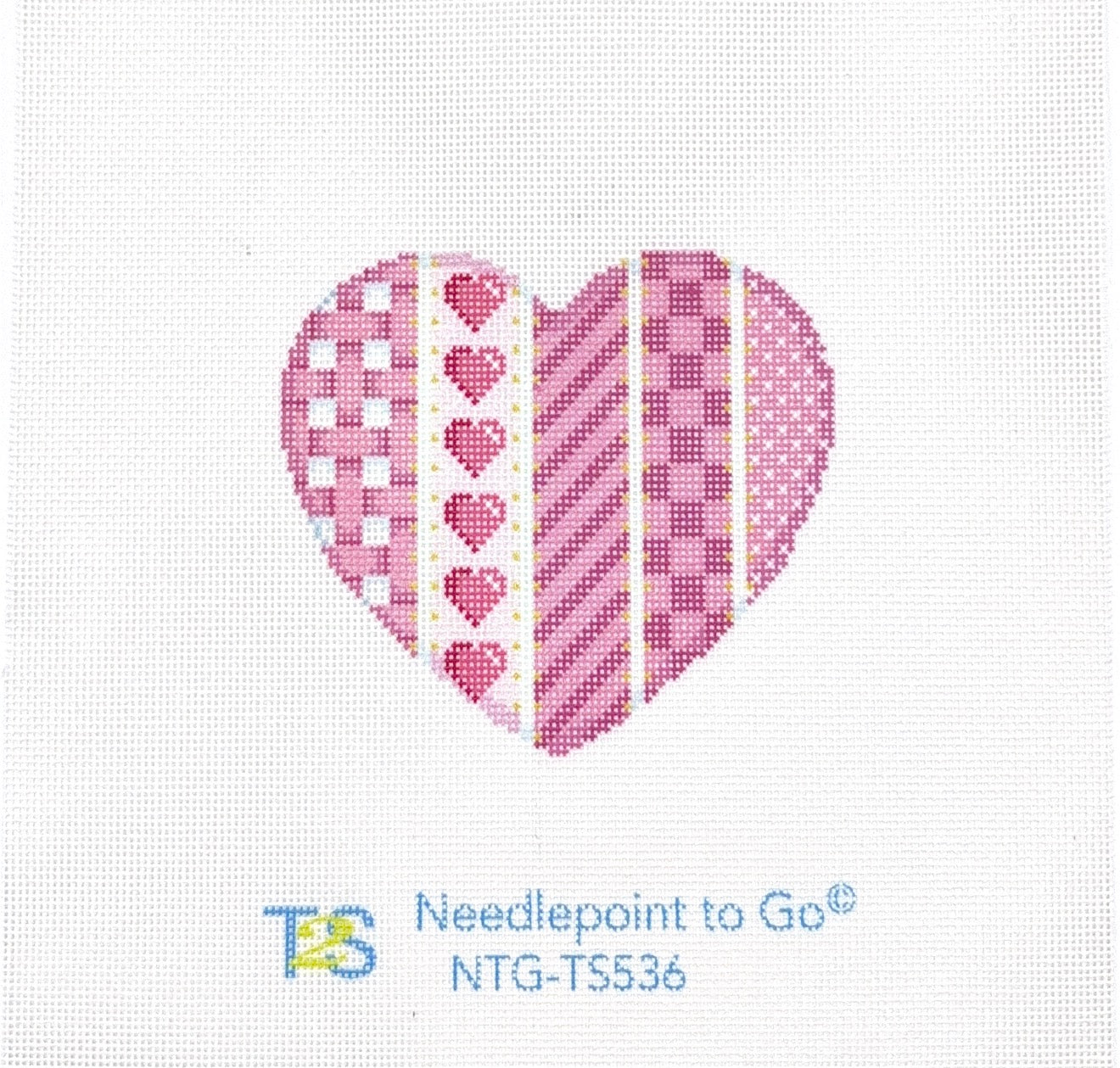 Woven/Hearts/Diagonal/Checks Large Heart