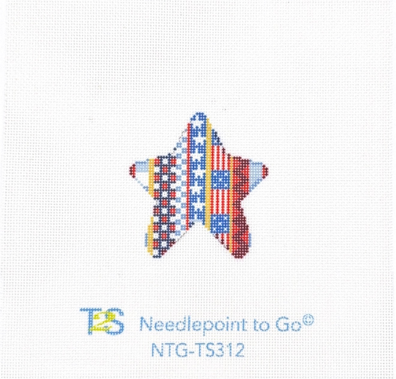 Patriotic Pattern Mini Star