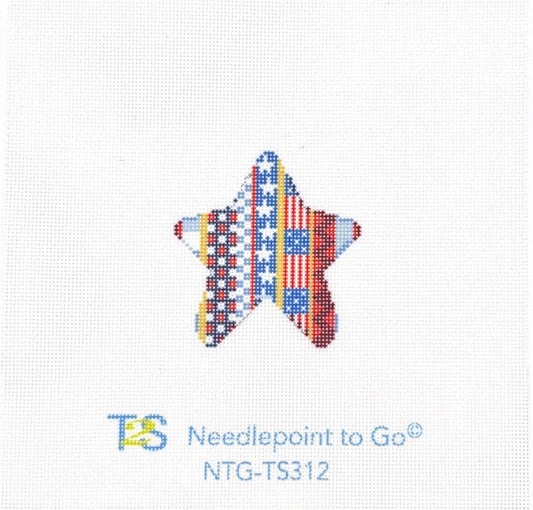 Patriotic Pattern Mini Star