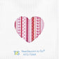 Vertical Patterns Large Heart