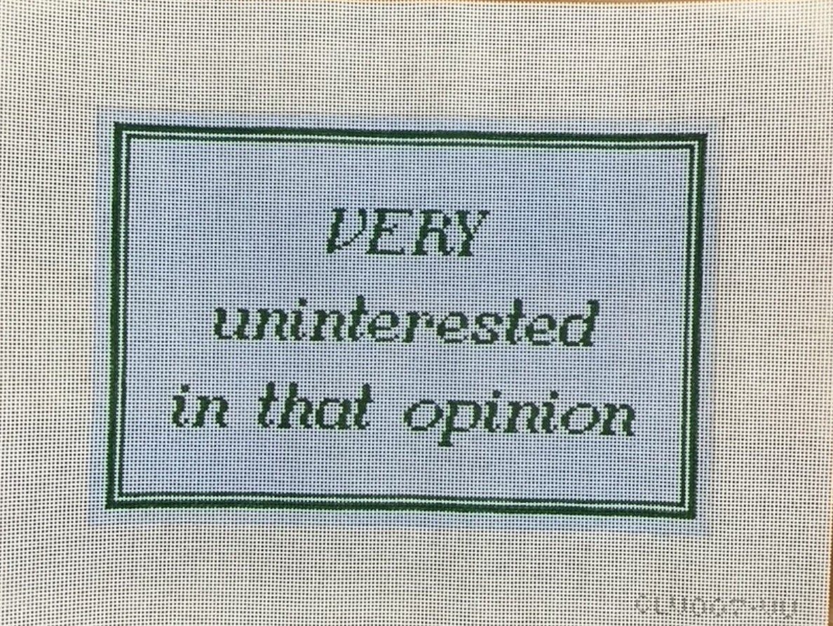 Very uninterested