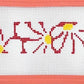 Groovy Flower Key Fob Red