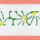 Groovy Flowers Key Fob Green