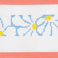 Groovy Flowers Key Fob Blue