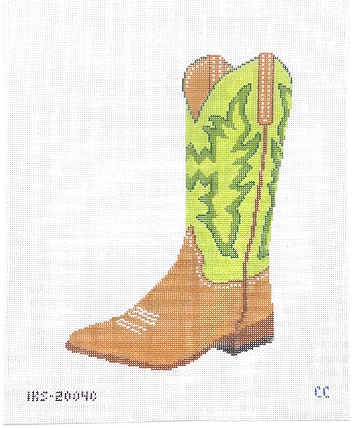 Large Cowboy Boot Green