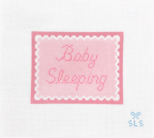 Baby Sleeping Pink Scallops