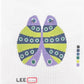 Navy & Lime Stripe Lady Bug