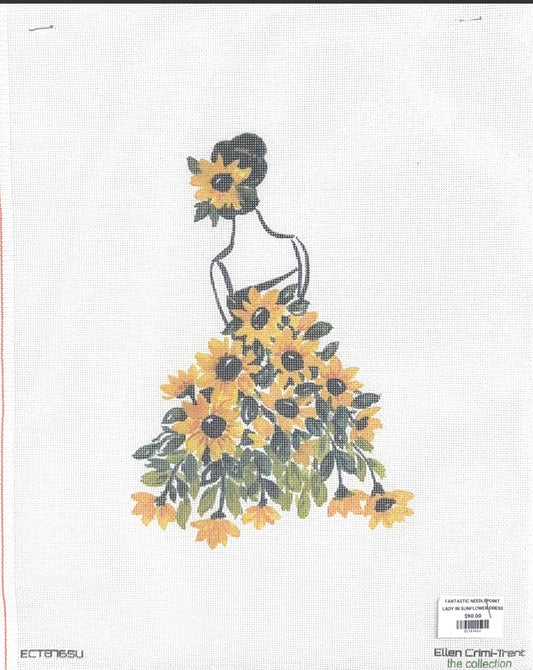 Lady in Sunflower Dress