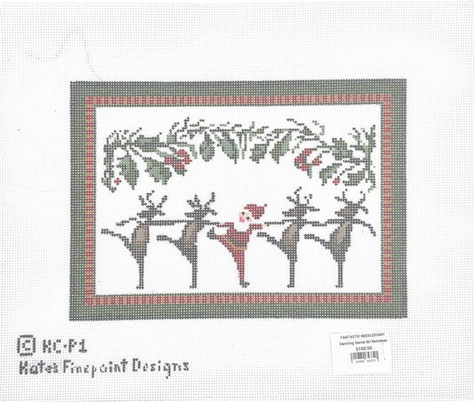 Dancing Santa with Reindeer