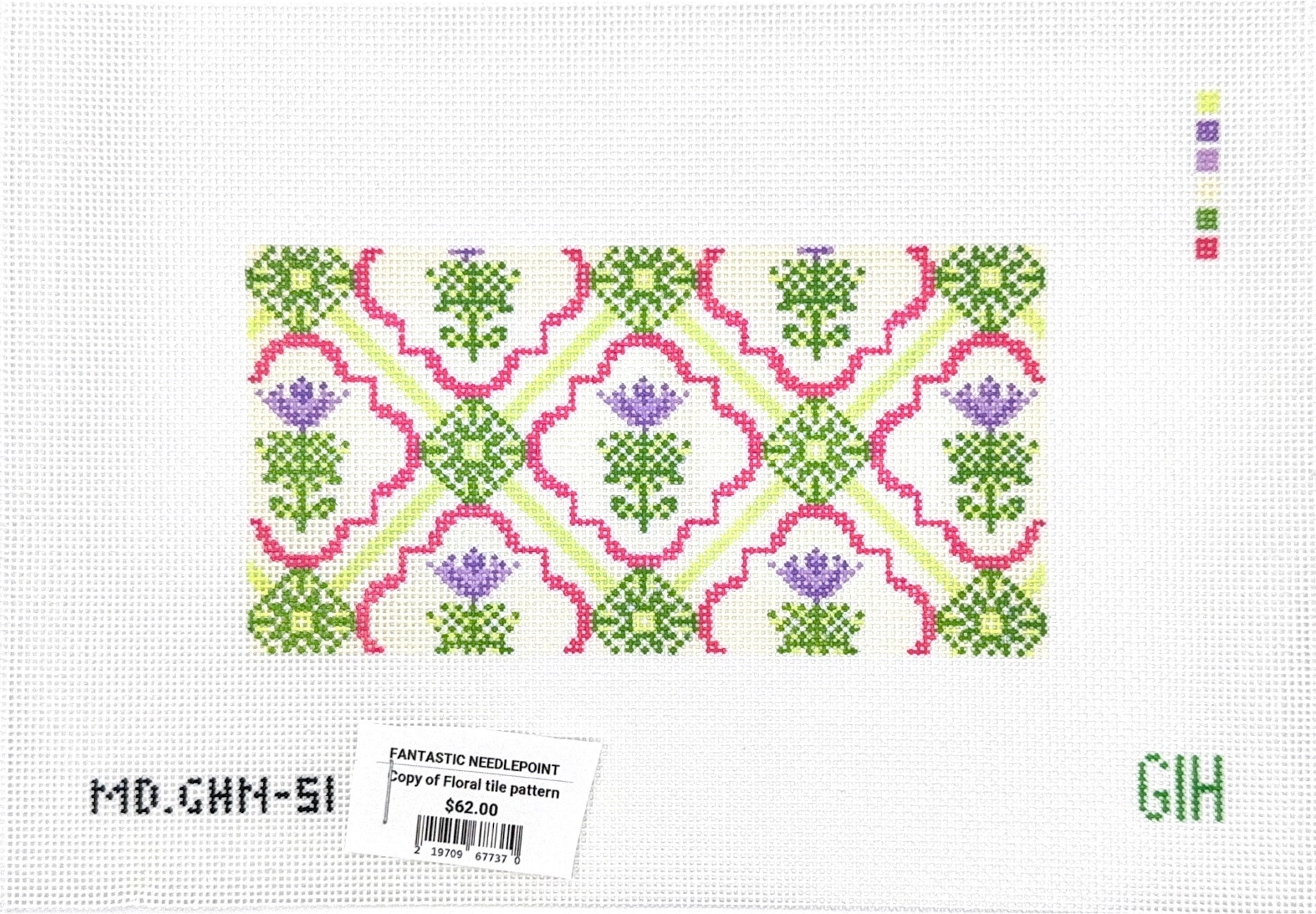 Floral Tile Pattern Insert – Fantastic Needlepoint