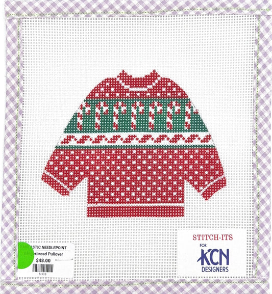 Stitch it Gingerbread Pullover Candycanes